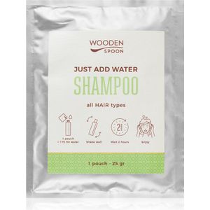 WoodenSpoon Just add water! Natuurlijke Shampoo voor Glanzend en Zacht Haar 25 g