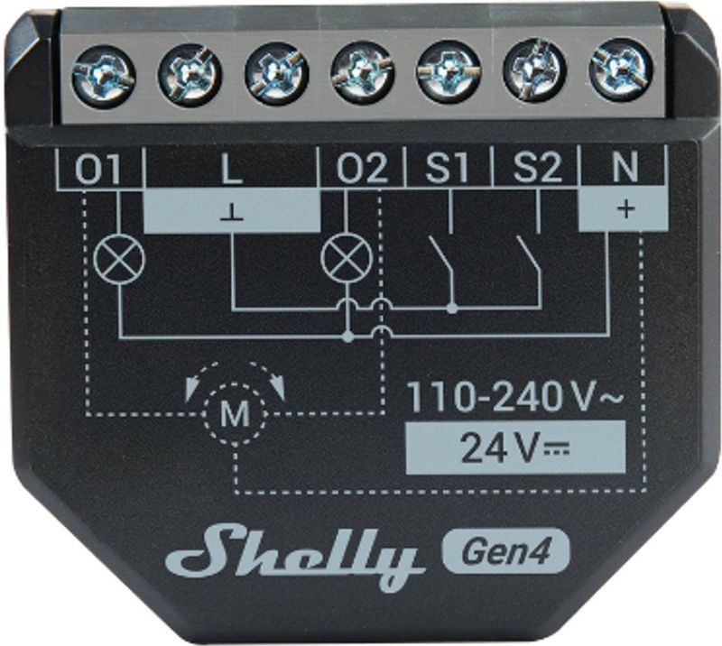 Shelly 2PM Gen4 - Slimme Inbouwschakelaar - Werkt met Apple HomeKit