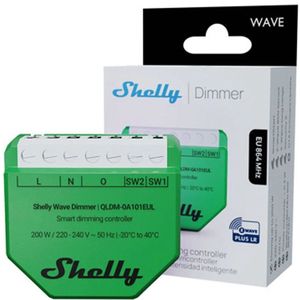 Shelly Wave - LED Dimmer - Slimme Z-wave Dimmer - Draadloos - Tot 150W voor LED