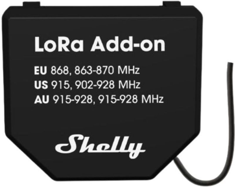 Shelly - LoRa Add-on - Versterker - Zwart - LoRa-technologie