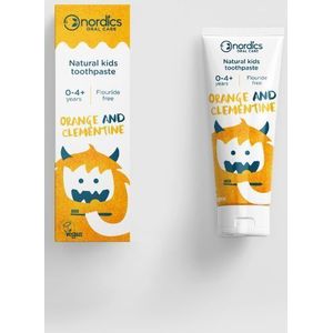 Nordics Organic Care tandpasta kids orange clementine zonder fluor
