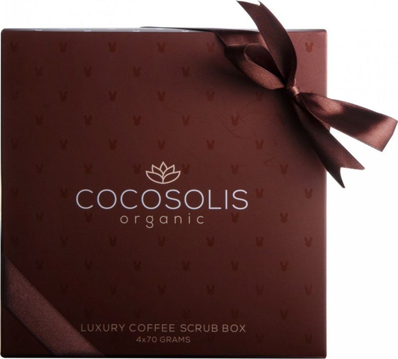 COCOSOLIS - Luxury Coffee Scrub Box - Gezichtscrub - Vegan - 4x70gr