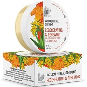 BenePura Calendula Zalf, Natuurlijke Zalf voor Wonden en Lichte Brandwonden met Aloë Vera en St. Janskruid, 40 ml