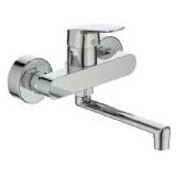 Ideal Standard Ceraflex keukenmengkraan eengreeps muurmodel uitloop 160 mm chroom