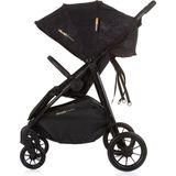 Chipolino Top Stars Duo Kinderwagen - Verstelbare Buggy voor 2 kinderen - Obsidian