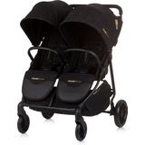 Chipolino Top Stars Duo Kinderwagen - Verstelbare Buggy voor 2 kinderen - Obsidian