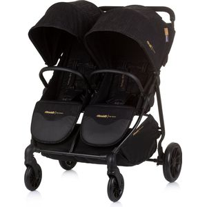Chipolino Top Stars Opvouwbare Buggy voor 2 Kinderen Obsidian Zwart