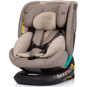 Chipolino Supreme I-Size Macademia Autostoel - 360° draaibare zitting - Geschikt vanaf de geboorte tot 135 cm - 5 ligposities - Verstelbare hoofdsteun