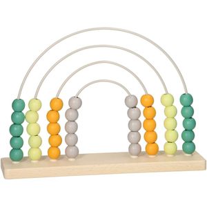 Telraam Hout - Pastel - Houten Telraam - 4 Bogen - Verschillende Kleuren - Houten Kralen