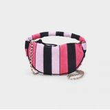 By Far, Roze Patchwork Leren Baby Cush Tas Roze, Dames, Maat:ONE Size