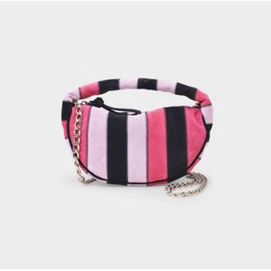 By Far, Roze Patchwork Leren Baby Cush Tas Roze, Dames, Maat:ONE Size