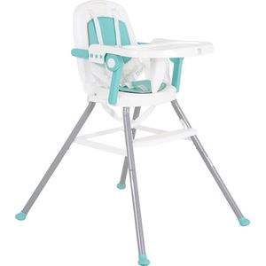 Moni Kinderstoel Amaretti 3-in-1 verhoging, voetensteun, inklapbaar, 5-punts gordel, kleur: groen