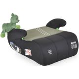 Moni Kindersitz Sitzerhöhung Dakar i-Size (125-150cm) Gruppe 3, Kuscheltier grün