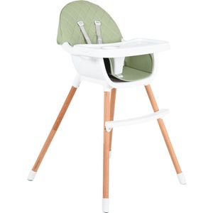 Cangaroo Gelato Green 2-in-1 Houten Kinderstoel