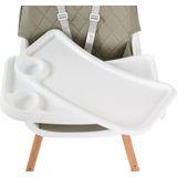 Cangaroo Kinderhochstuhl Gelato 2 in 1 Gurt, Kinderstuhl, Tisch verstellbar grau