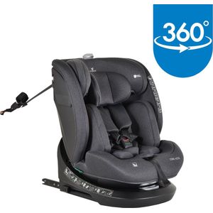 Cangaroo Draco Black 40-150 cm 360° i-Size Autostoel 110931