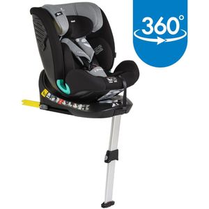 Cangaroo - i-Protect - i-Size Autostoel - Steel Grey - 360° Draaibaar