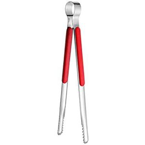 QLLQ Huishoudelijke BBQ Broodrooster Multifunctionele Anti-Burn Steak Broodrooster Voedsel Clip (rood)