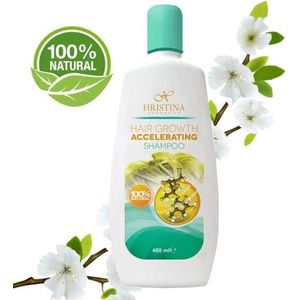 100% Organic Shampoo Haargroei Versneller & Dikker Glanzend Haar - 400ml
