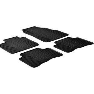 Gledring - Rubbermatten - Zwart - Passend voor Renault Megane Scenic II 2003- - T profiel 4-delig