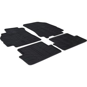 Gledring - Rubbermatten - Renault Fluence 2011- - T profiel 4-delig - Inclusief Montageclips