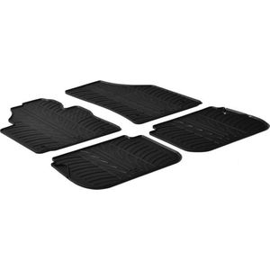 Gledring Rubbermatten passend voor Volkswagen Caddy 2004-2015 & 2015- (G profiel 4-delig + montageclips)