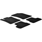 Gledring Rubbermatten passend voor Citroen C3 2010-10/2016 (T profiel 4-delig + montageclips)