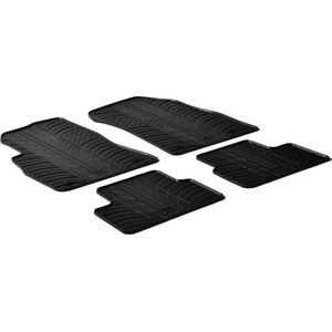 Gledring - Rubbermatten - Zwart - Passend voor Chevrolet Cruze 2009- - T profiel 4-delig met montageclips