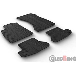 Gledring Rubbermatten passend voor Audi A5 Coupe 12/2016- (T profiel 4-delig + montageclips)