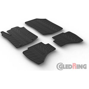 Gledring Rubbermatten passend voor Toyota Aygo 2014- (T profiel 4-delig + montageclips)