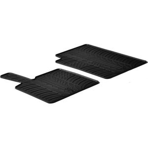 Gledring - Rubbermatten - Smart ForTwo 2006-2014 - T profiel 2-delig - Inclusief Montageclips