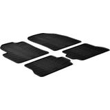 Gledring Rubbermatten Passend Voor Ford Fiesta 2002-2008 / Fusion 2001-2011 (T Profiel 4-delig + Montageclips)