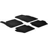 Gledring Rubbermatten passend voor Ford Fiesta VII 2008-2017 (T profiel 4-delig + montageclips)
