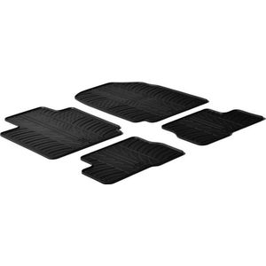 Gledring Rubbermatten passend voor Nissan Micra 2003-2011 (T profiel 4-delig)