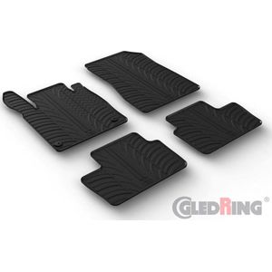 Gledring Rubbermatten passend voor Nissan Juke II 2019- (T profiel 4-delig + montageclips)