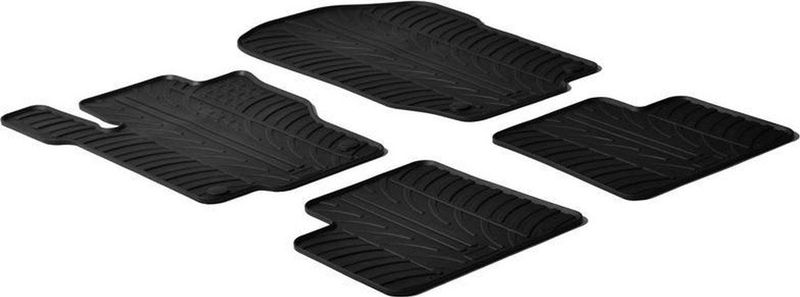 Gledring Rubbermatten passend voor Mercedes M-Klasse W164 2005- (T profiel 4-delig + montageclips)