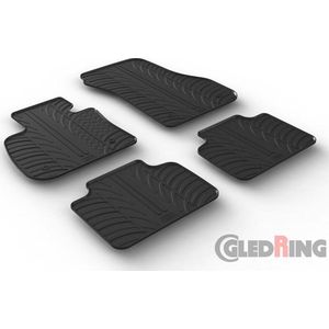 Gledring Rubbermatten passend voor BMW 2-Serie F45 Active Tourer 2014- (T profiel 4-delig + montageclips)