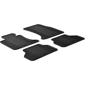 Gledring - Rubbermatten - Zwart - Passend voor BMW 5 Serie E60/E61 2004-2010 - T Profiel 4-delig met Montageclips