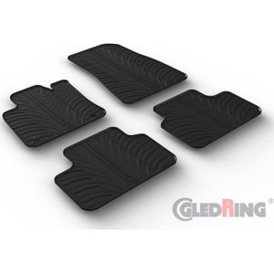 Rubbermatten Passend Voor Volvo  Recharge 2021- (T-Design 4-Delig + Montageclips) Volvo Gledring Gl 0396