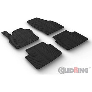 Gledring - Rubbermatten - Skoda Kamiq 9/2019- - T profiel 4-delig met Montageclips