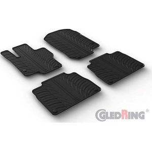 Gledring Rubbermatten passend voor Mercedes GLE (W167) Automaat 2/2019- (T profiel 4-delig + montageclips)