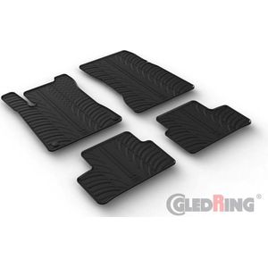 Gledring Rubbermatten passend voor Mercedes CLA (C118) Sedan 2/2019- (T profiel 4-delig + montageclips)