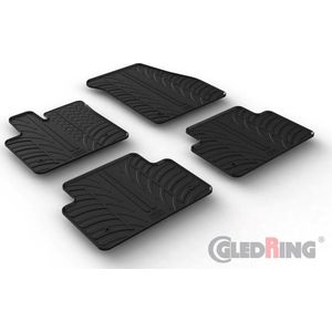 Gledring Rubbermatten passend voor Range Rover Evoque 2019- (T profiel 4-delig + montageclips)