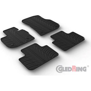 Gledring - GL 0540 - Rubbermatten - Voor BMW X4 (G02) 2018- - 4-Delig met Montageclips