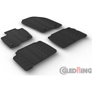 Gledring - Rubbermatten - Voor Ford S-Max 6/2015- & Galaxy 8/2015- - T profiel 4-delig + Montageclips