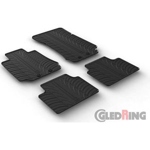Gledring - Rubbermatten - Alfa Romeo Giulia Sedan 2016- - T profiel 4-delig - Inclusief Montageclips