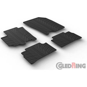 Gledring Rubbermatten passend voor Suzuki Vitara 2015- (handgeschakeld) (T profiel 4-delig)