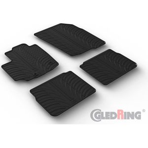 Rubbermatten Passend Voor Suzuki  S-Cross 2022- (T-Design 4-Delig + Montageclips) Suzuki Gledring Gl 0630