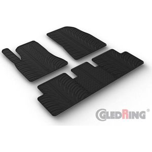 Gledring - Rubbermatten - Zwart - Passend Voor Tesla Model 3 12/2020- - T-Design 5-Delig Met Montageclips