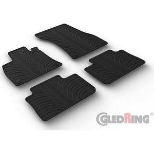 Gledring - GL 0708 - Rubbermatten - Voor Audi E-Tron 2018- - 4-Delig - Inclusief Montageclips
